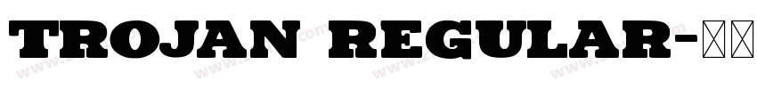 Trojan Regular字体转换
